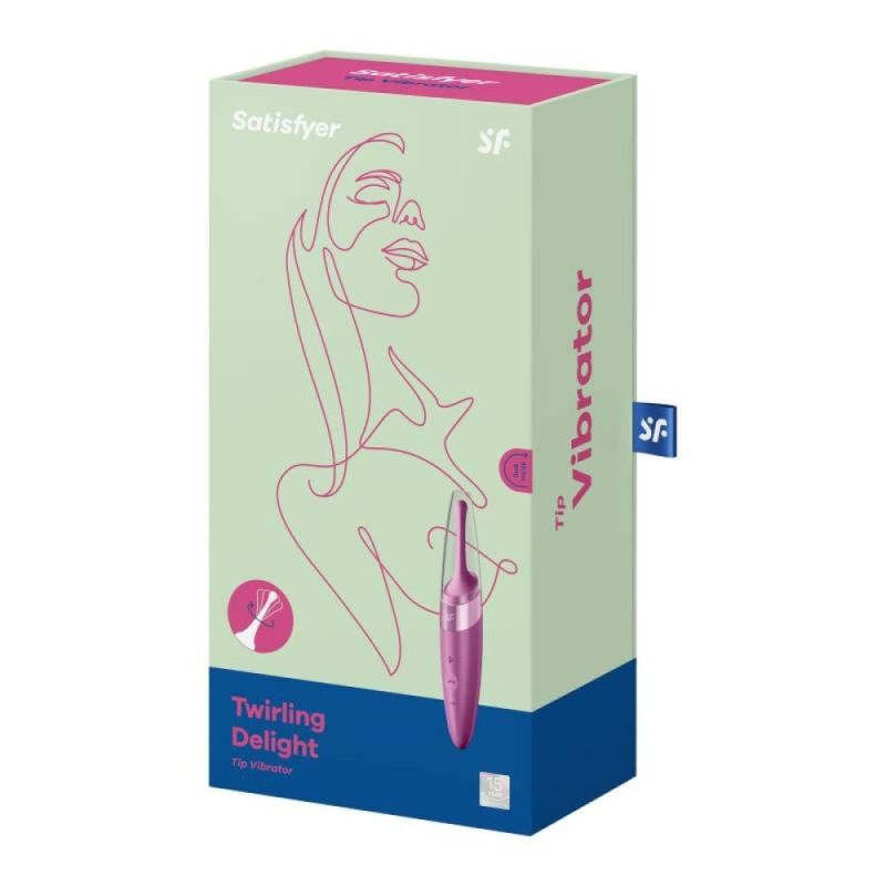 Вібратор для цілеспрямованої стимуляції клітора Satisfyer Twirling Delight, рожевий вид 6