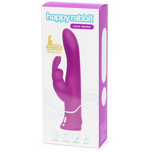 Вібратор кролик Happy Rabbit Curve Thrusting Rechargeable Rabbit Vibrator вид 7