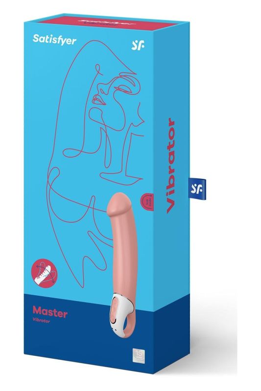 Вібратор реалістичний Satisfyer Master Vibrator, світло-коричневий вид 6