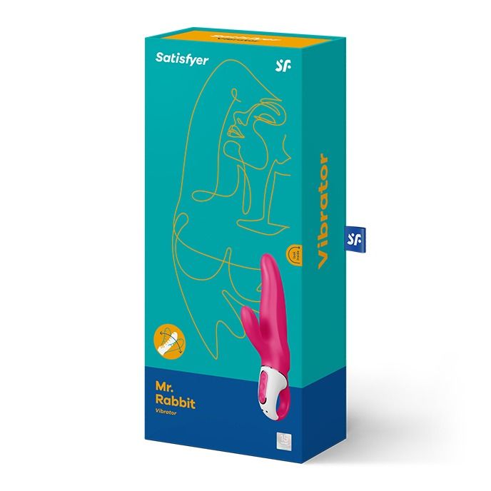 Вібратор-кролик Satisfyer Vibes Mr. Rabbit, рожевий вид 7