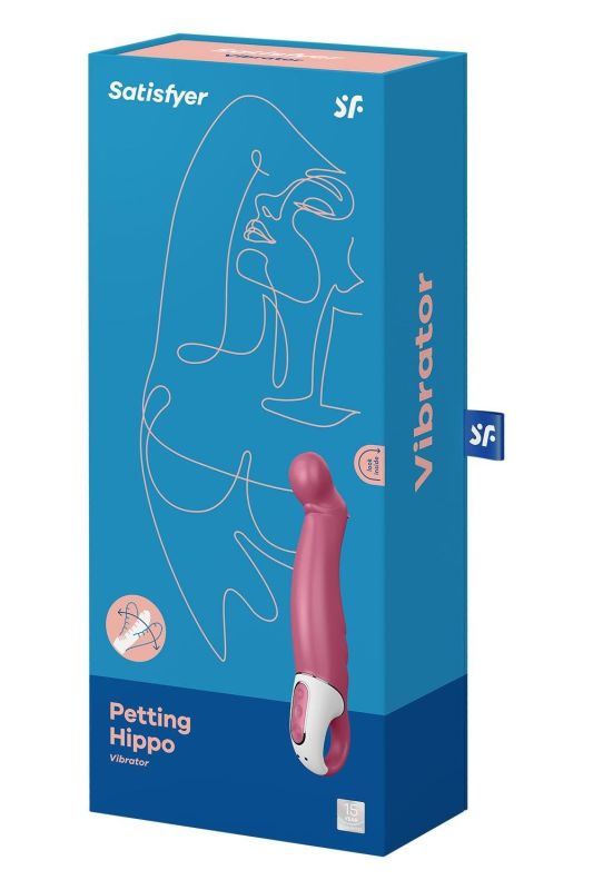 Вібратор для стимуляції точки G Satisfyer Petting Hippo, рожевий вид 7