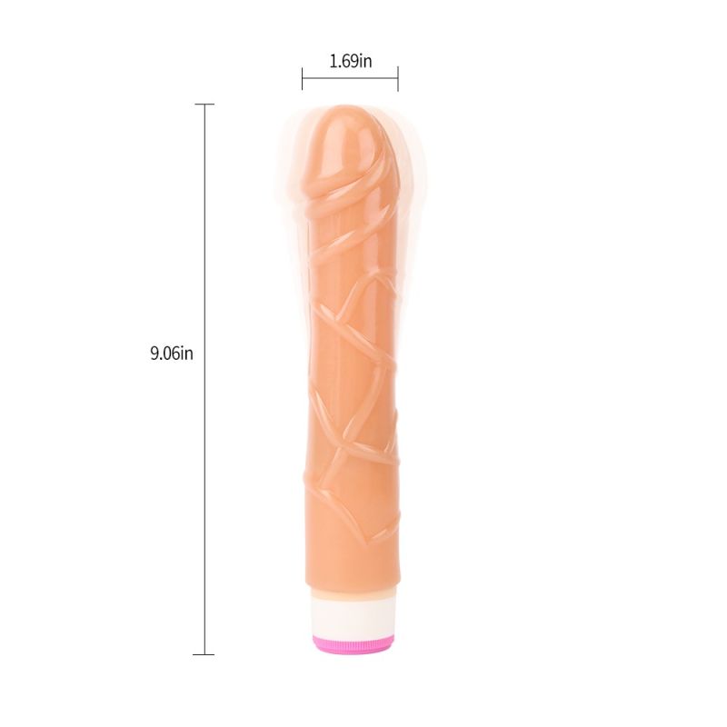 Вібратор реалістичний на батарейках Chisa Basic Luv Theory Pulsator, 23 см (без упаковки) вид 6