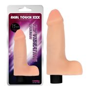 Вібромасажер реалістичний з мошонкою Chisa Real Touch XXX Cock No.01 на батарейках
