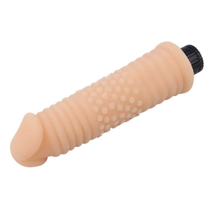 Вибратор реалистичный с рельефом Chisa Real Touch XXX бежевый вид 6