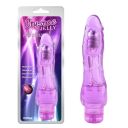 Вібромасажер реалістичний Chisa Jelly Crystal Precious на батарейках, фіолетовий