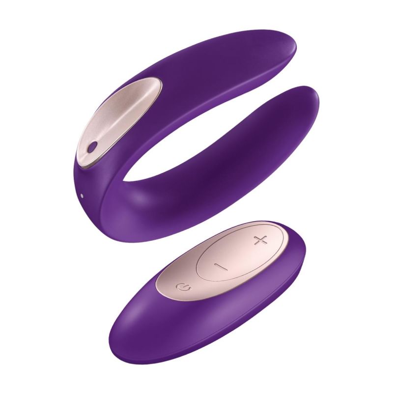 Вібромасажер для пар Satisfyer Partner Plus Remote Couple's, фіолетовий вид 2