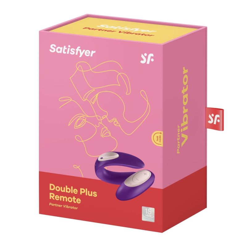Вібромасажер для пар Satisfyer Partner Plus Remote Couple's, фіолетовий вид 7