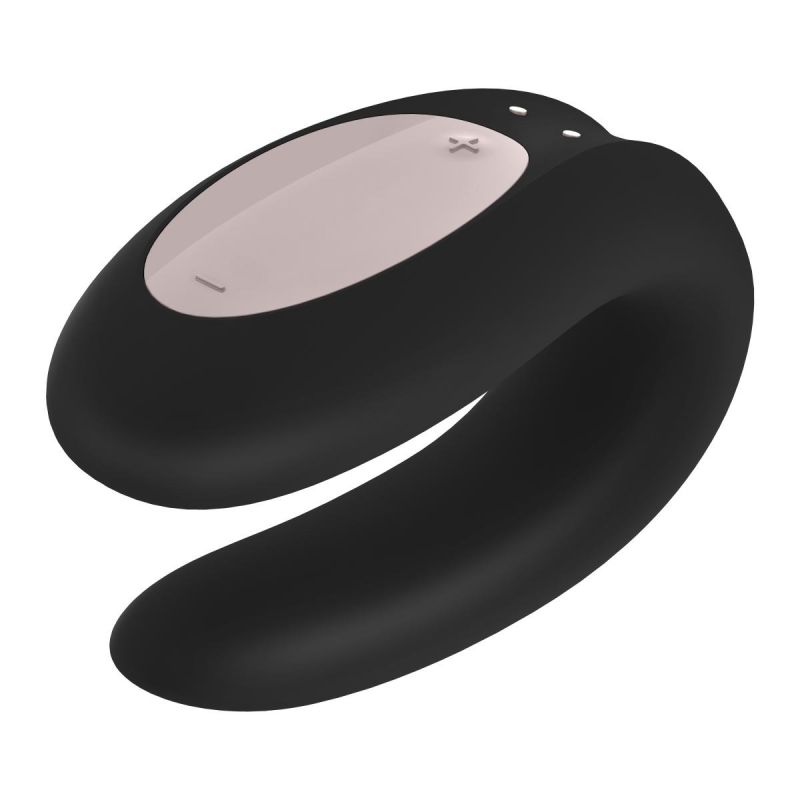 Вібромасажер для пар Satisfyer Double Joy, чорний вид 3