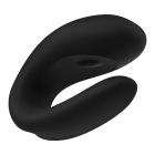 Вібромасажер для пар Satisfyer Double Joy, чорний вид 6