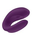 Вібромасажер для пар Satisfyer Double Joy працює від програми, фіолетовий вид 8