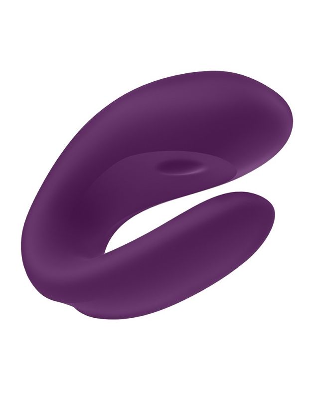 Вібромасажер для пар Satisfyer Double Joy працює від програми, фіолетовий вид 8