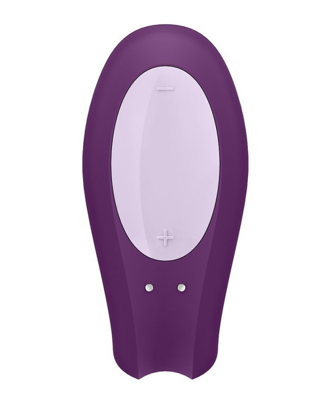 Вібромасажер для пар Satisfyer Double Joy працює від програми, фіолетовий вид 6