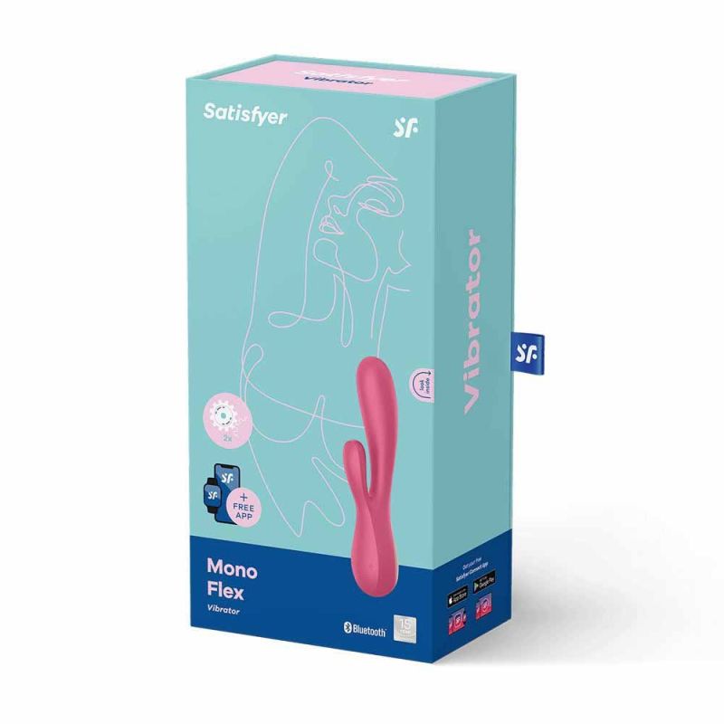 Вибратор кролик смарт Satisfyer Mono Flex, красный вид 5