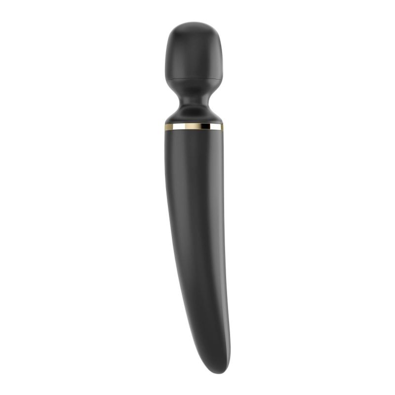 Вібромасажер-мікрофон Satisfyer Wand-er Woman, чорний вид 6