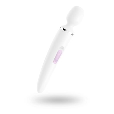 Вібромасажер-мікрофон Satisfyer Wand-er Woman, білий, XXL