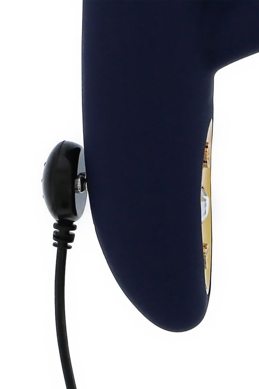 Вібратор з кульками, що рухаються Dream Тoys Goddess Collection ATHENA і відростком, що обертається, синій вид 7