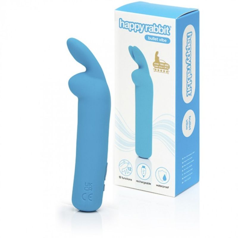 Віброкуля Happy Rabbit Rechargeable Bullet Blue вид 3
