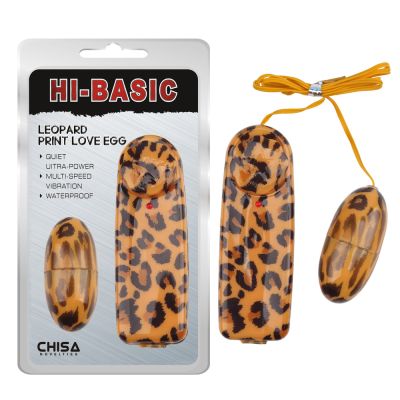 Вибропуля с пультом управления CHISA Hi-Basic Multispeed Vibrating, леопардовая