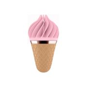 Вібростимулятор для клітора у вигляді Морозива Satisfyer Layons Sweet Temptation, рожевий