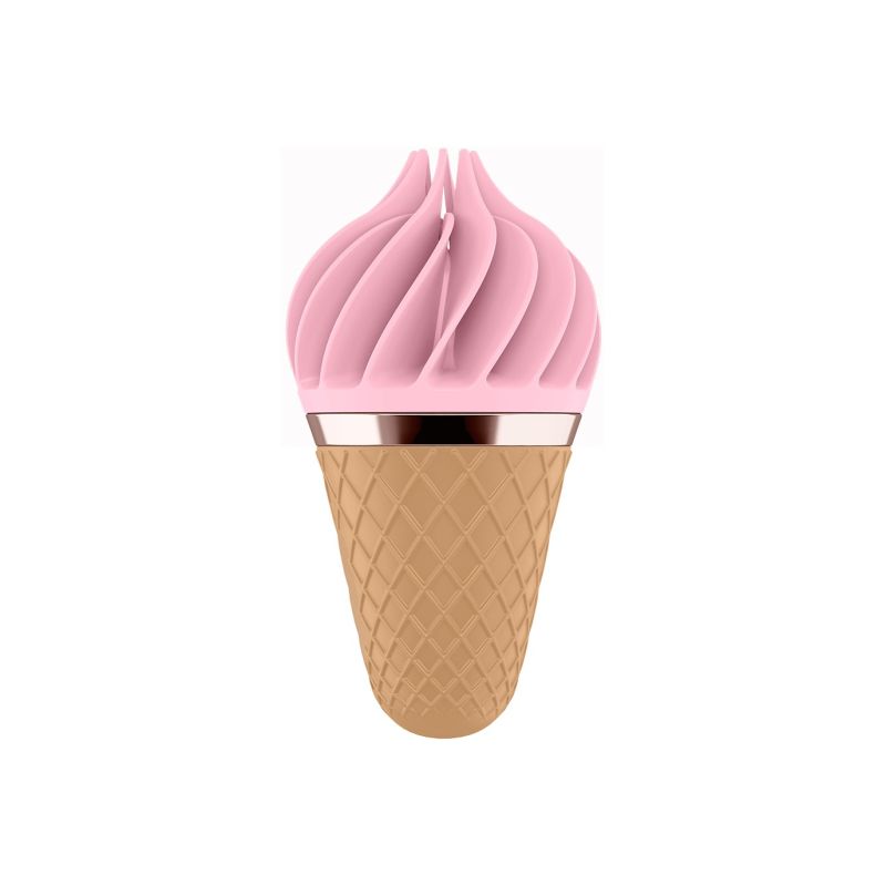 Вібростимулятор для клітора у вигляді Морозива Satisfyer Layons Sweet Temptation, рожевий вид 2