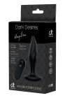 Хвиляста анальна пробка з пультом керування Dream Тoys Dark Desires Angelina чорна вид 2