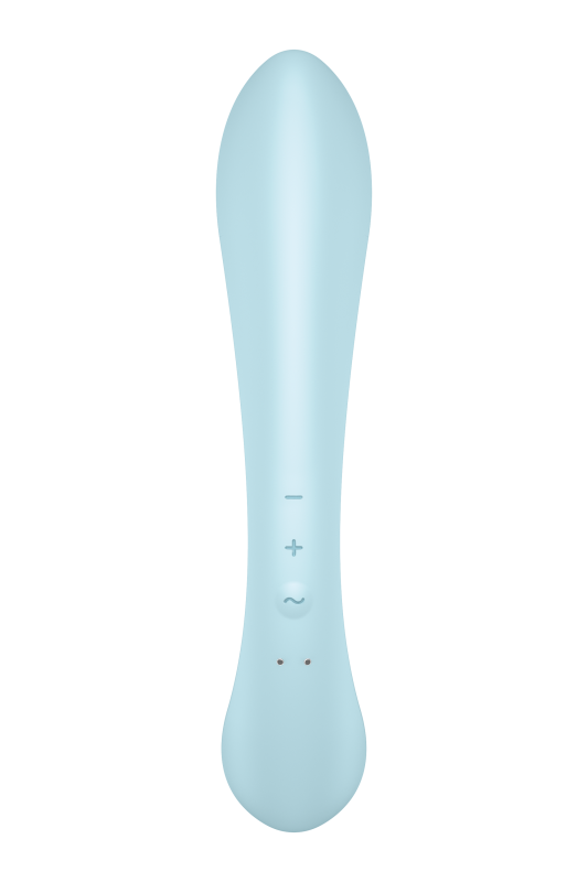 Вібратор кролик Satisfyer Triple Oh з трьома моторами, блакитний вид 5