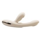 Вибратор 3 в 1 BeYourLover Angela с вакуумом и тапингом, бежевый вид 5