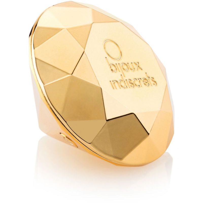 Діамант вібратор Bijoux Indiscrets Twenty One Vibrating Diamond золотистий вид 11