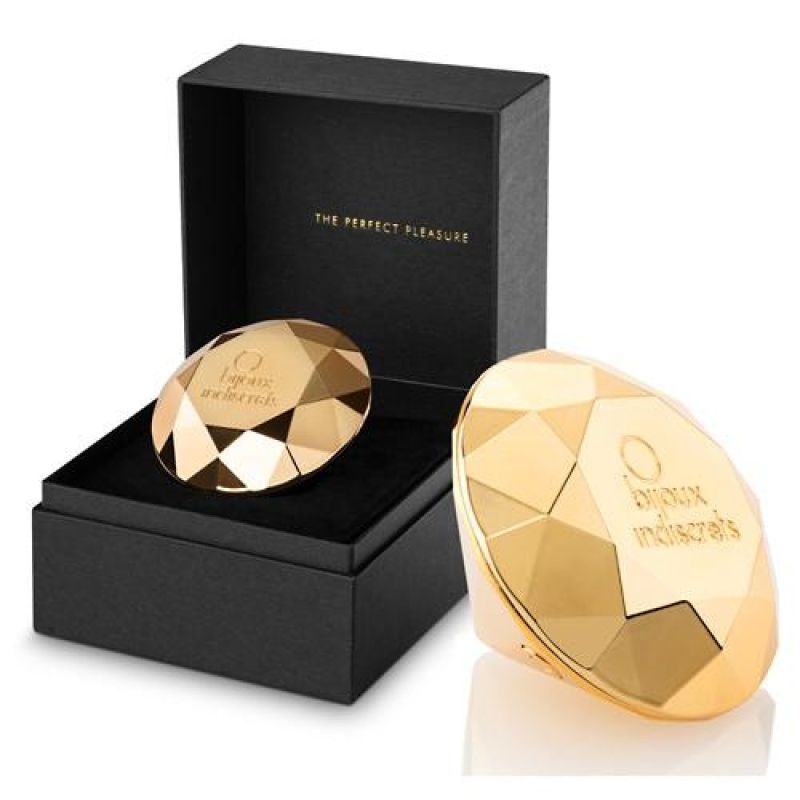 Діамант вібратор Bijoux Indiscrets Twenty One Vibrating Diamond золотистий вид 8