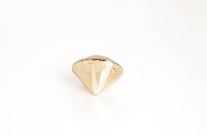 Бриллиант вибратор Bijoux Indiscrets Twenty One Vibrating Diamond золотистый вид 15