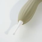 Вібратор для клітора з коливаннями та 3-ма змінними насадками, силікон Sweet Em Velvet Lure, сірий вид 5