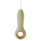 Вібратор для клітора з коливаннями та 3-ма змінними насадками, силікон Sweet Em Velvet Lure, сірий вид 3