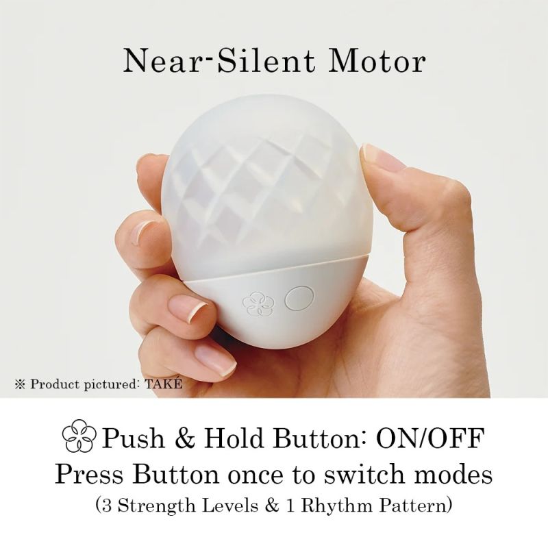 Вібратор для клітора з підсвічуванням Ukidama Iroha, на підставці, силіконовий, білий, 7 х 5.7 см вид 4