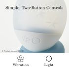 Вібратор для клітора з підсвічуванням Ukidama Iroha, на підставці, силіконовий, білий, 7 х 5.7 см вид 9