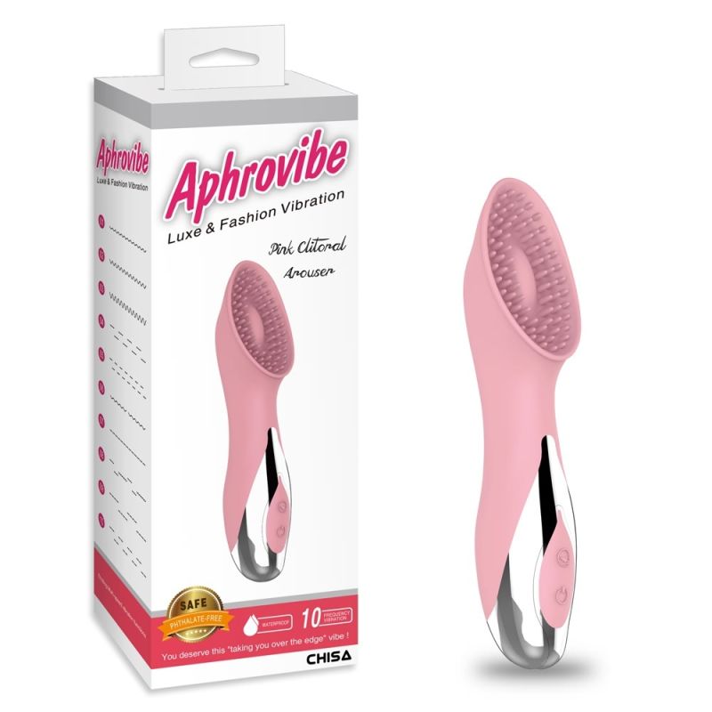 Вибратор для клитора Chisa Aphrovibe с усиками, розовый вид 2
