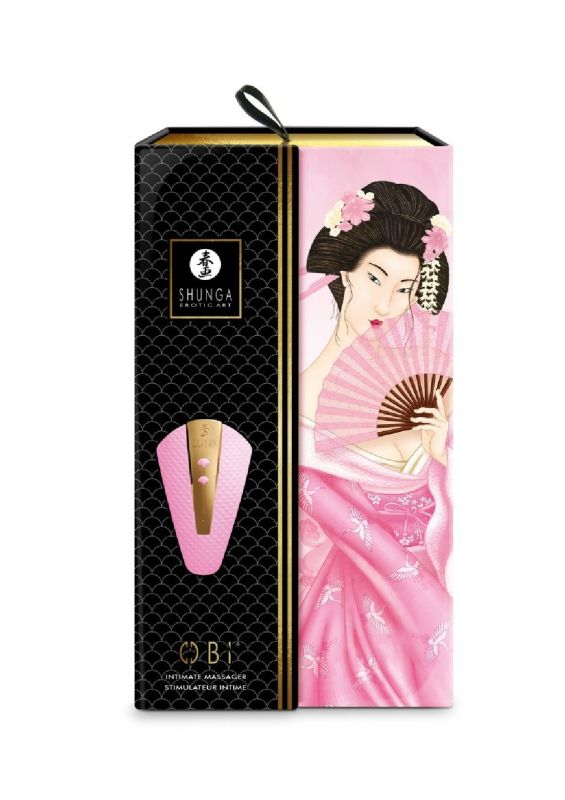 Вібратор для клітора Shunga Obi ніжно-рожевий, 11.5 см x 7 см вид 8