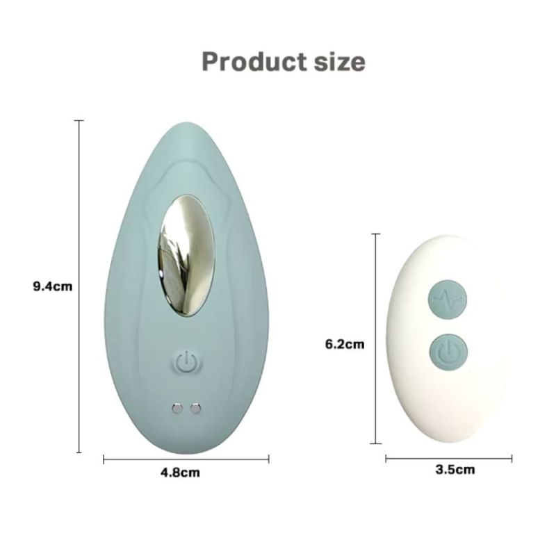 Вібратор для клітора Sweet Em 0068F з дистанційним керуванням, зелений вид 6