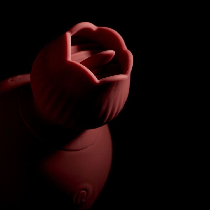 Вібратор для клітора-квітка двосторонній Sweet Em Velvet Lure, рожевий вид 11