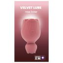 Вибратор для клитора-цветок двухсторонний Sweet Em Velvet Lure, розовый