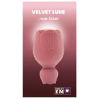 Вібратор для клітора-квітка двосторонній Sweet Em Velvet Lure, рожевий вид 2