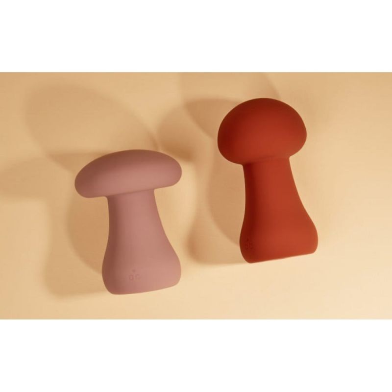 Вібратор для клітора у формі грибочка Sweet Em Velvet Lure Рожевий 9.4 см*5 см вид 5