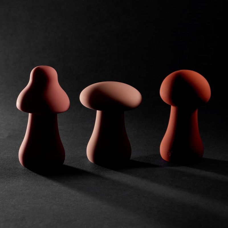 Вібратор для клітора у формі грибочка Sweet Em Velvet Lure Рожевий 9.4 см*5 см вид 7