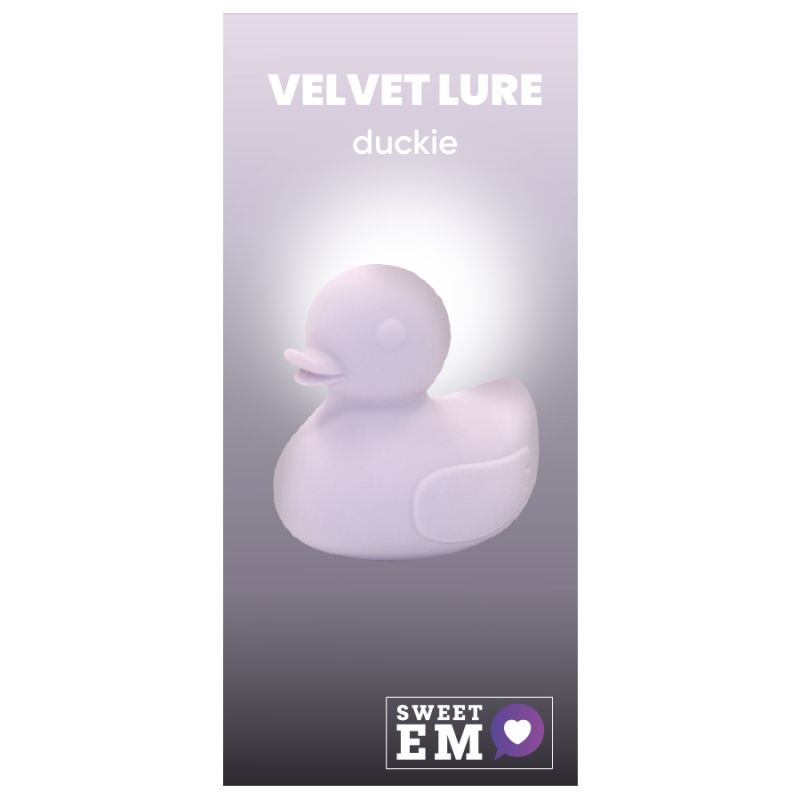 Вибратор для клитора в виде утки Sweet Em, силиконовый, лавандовый вид 2