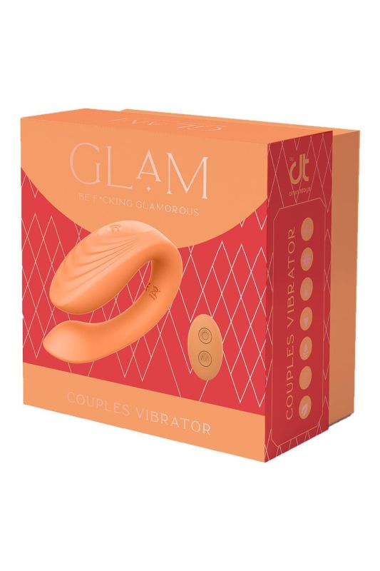 Вібратор для пар на пульті керування DreamToys Glam Couples, помаранчевий вид 6