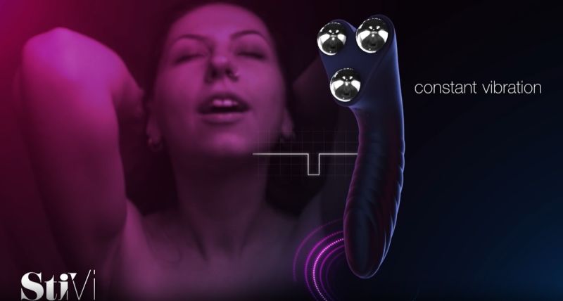 Вибратор для пар StiVi - The Real Threat Partner Vibrator - Black вид 12