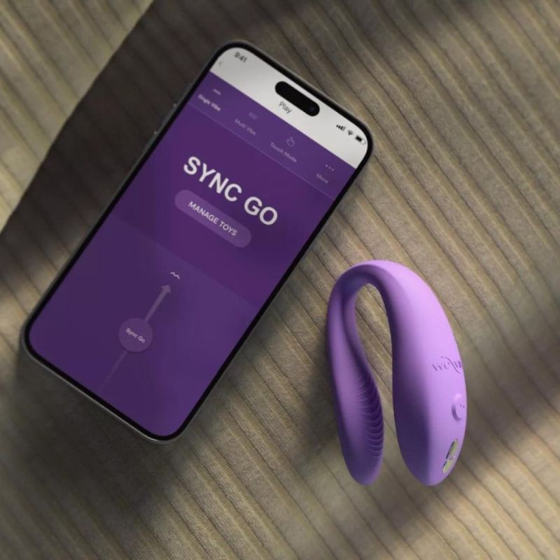 Вібратор для пар We-Vibe Sync Go Light Purple, фіолетовий вид 16