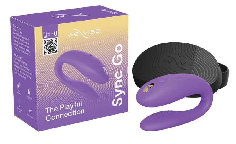 Вібратор для пар We-Vibe Sync Go Light Purple, фіолетовий вид 2