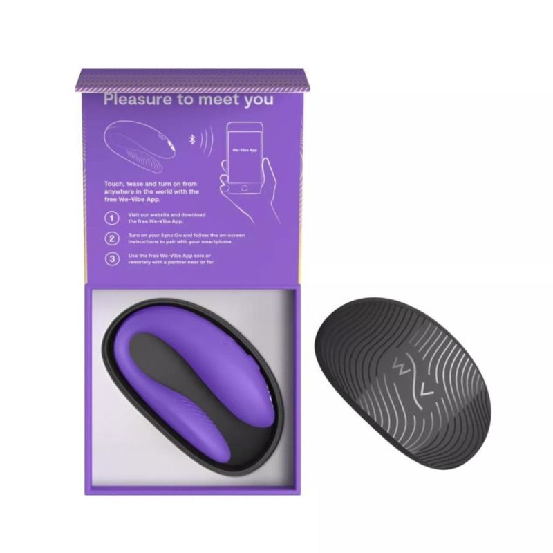 Вібратор для пар We-Vibe Sync Go Light Purple, фіолетовий вид 14