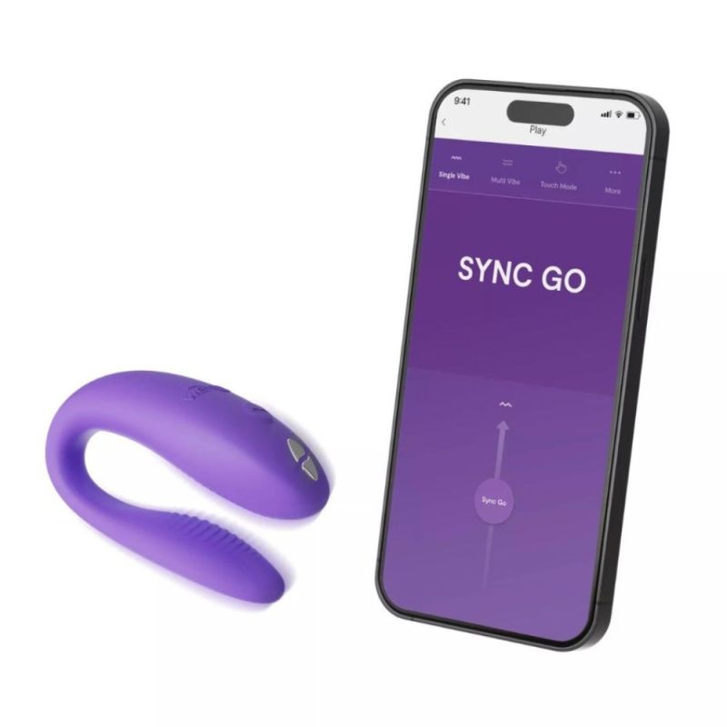 Вібратор для пар We-Vibe Sync Go Light Purple, фіолетовий вид 3