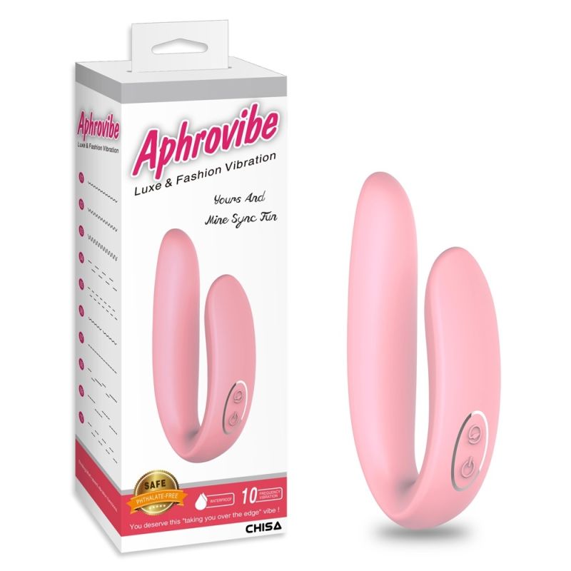 Вибратор для пар Chisa Aphrovibe Yours And Mine, розовый вид 2